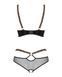 Комплект еротичний під шкіру Obsessive Electricia Set Black S / M