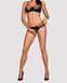 Комплект еротичний під шкіру Obsessive Electricia Set Black S / M
