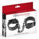 Наручники Fetish Tentation Adjustable Handcuffs, регульовані, знімний ланцюжок з карабінами, Черный