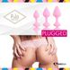 Набор силиконовых анальных пробок FeelzToys - Bibi Butt Plug Set 3 pcs Pink