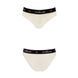Трусики з широкою гумкою і мереживом Passion PS001 PANTIES ecru, size M