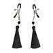 Затискач для сосків Art of Sex - Nipple clamps Black Tassels