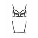 Бюстгальтер-стрепи з мереживом SOLON BRA black L/XL - Passion Exclusive