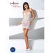 Бодистокинг Passion BS063 white, платье-сетка халтер, Білий