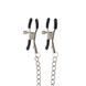 Затискачі на соски TABOOM Nipple Play Adjustable Clamps With Chain зі сріблястим ланцюжком