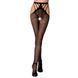 Эротические колготки-бодистокинг Passion S001 black, с доступом и с открытыми бедрами, Черный