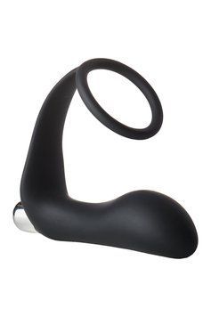 Анальная пробка с эррекционным кольцом FANTASSTIC VIBRATING ANAL PLUG WITH COCKRING BLACK