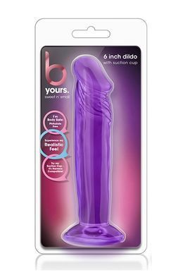 Фаллоимитатор реалистичный, на присоске Blush Yours Sweet N фиолетовый, 16.5 х 3.8 см