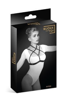 Портупея на грудь Bijoux Pour Toi - ALYSSA, эластичный полиэстер, Черный