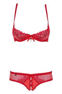Комплект&nbsp;Obsessive&nbsp;ALABASTRA&nbsp;2-PCS&nbsp;SET&nbsp;RED&nbsp;S/M