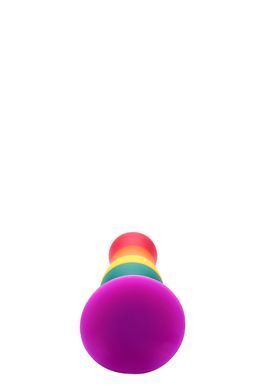 Райдужна анальна пробка COLOURFUL LOVE PLUG