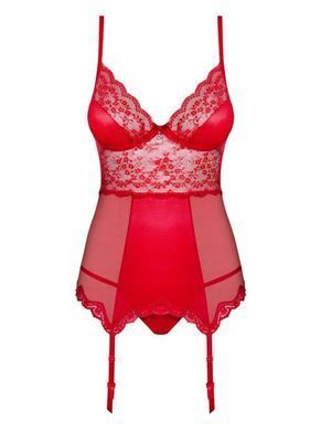 Корсет із підв'язками для панчохи Obsessive Lovica corset XXL