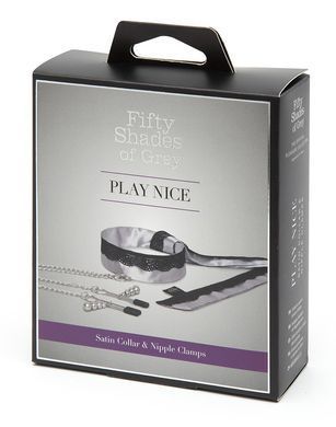 Ошейник с зажимами на соски Fifty Shades of Grey Play Nice