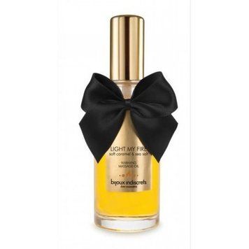 Согревающее массажное масло Bijoux LIGHT MY FIRE карамель и морская соль