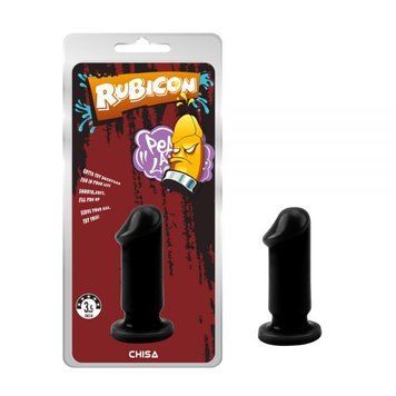 CH86562 фалоімітатор чорний на присоску Rubicon 3.5 Chisa 8см / 3см