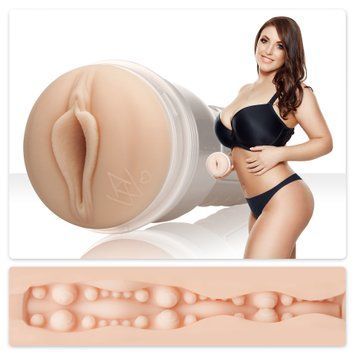 Мастурбатор Fleshlight Girls: Angela White - Indulge, со слепка вагины, очень нежный, Телесный