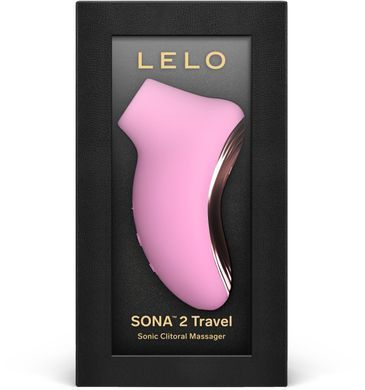 Звуковой стимулятор клитора LELO SONA 2 Travel Pink, тревел-версия, 12 режимов