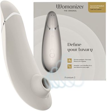 Вакуумный клиторальный стимулятор Womanizer Premium 2 Gray