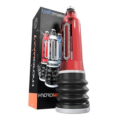 Гідропомпа Bathmate Hydromax 7 Red (X30), для члена довжиною від 12,5 до 18 см, діаметр до 5 см, Червоний