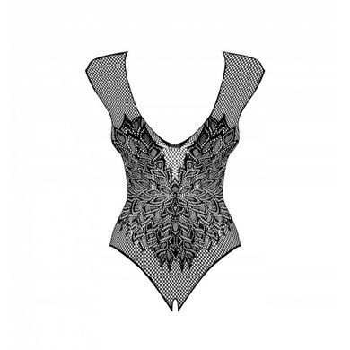 Боди ObsessiveB112 teddy black S/M/L