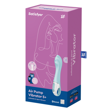 Вібратор Satisfyer Air Pump Vibrator 5+ blue