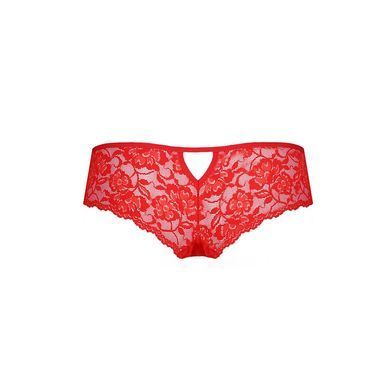 Трусики-бразилиана из цветочного кружева Raja Thong red S/M - Passion, Красный