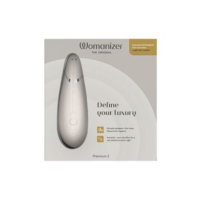 Вакуумный клиторальный стимулятор Womanizer Premium 2 Gray