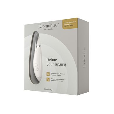 Вакуумный клиторальный стимулятор Womanizer Premium 2 Gray