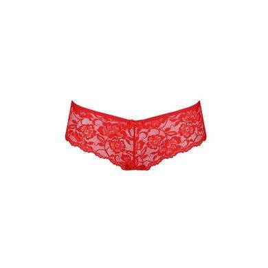Трусики-бразилиана из цветочного кружева Raja Thong red S/M - Passion, Красный