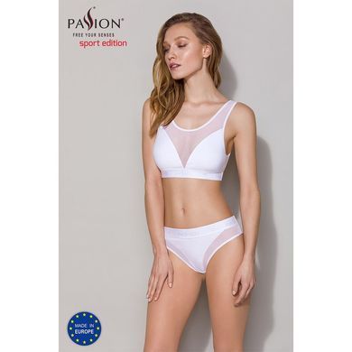 Топ с прозрачной вставкой Passion PS002 TOP white, size S