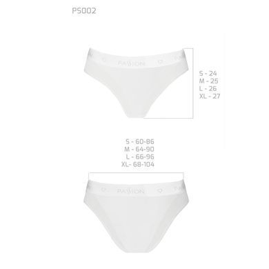 Трусики с прозрачной вставкой Passion PS002 PANTIES white, size XL