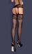 410886 панчохи з поясом S500 Garter stockings Obsessive Чорний S / M / L