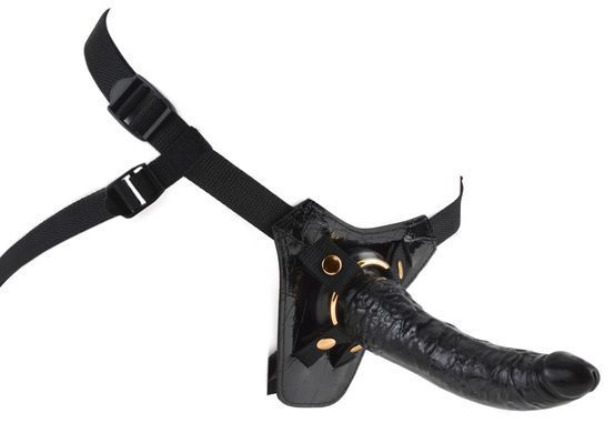 Страпон Pipedream Fetish Fantasy Gold на трусиках, чорний