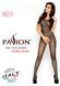 Бодістокінг Passion BS010 black, комбінезон, дрібна сіточка, Черный