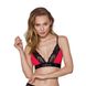 Еластичний топ з мереживом Passion PS001 TOP red-black, size S