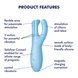 Satisfyer - Threesome 4 Connect App blue, blue