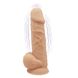 Фаллоимитатор с вибрацией SilexD Norman Vibro Flesh (MODEL 1 size 8,5in), двухслойный, диаметр 5 см