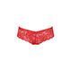 Трусики-бразилиана из цветочного кружева Raja Thong red XXL/XXXL - Passion, Красный