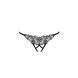 Трусики кружевные с доступом VIOLANTE THONG black S/M - Passion Exclusive, Черный