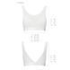 Топ с прозрачной вставкой Passion PS002 TOP white, size S