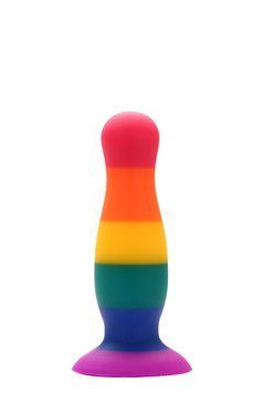 Райдужна анальна пробка COLOURFUL LOVE PLUG