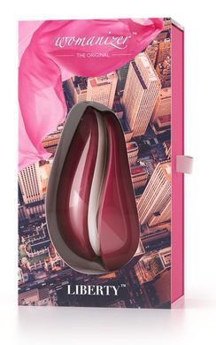 Вакуумний кліторальний стимулятор Womanizer Liberty Red, Червоний