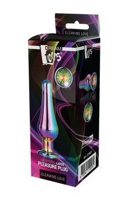 DT21822 Анальная пробка конической формы Dream Toys GLEAMING LOVE COLOURED PLEASURE PLUG L
