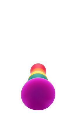 Райдужна анальна пробка COLOURFUL LOVE PLUG