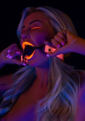 Кляп светящийся в темноте Taboom Ball Gag, розово-черный