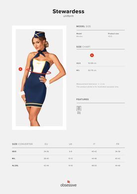 Obsessive Stewardess uniform XS/S