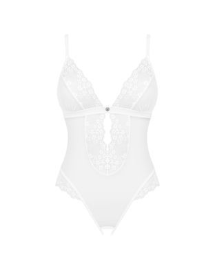 Эротическое полупрозрачное боди Obsessive Heavenlly crotchless teddy M/L, с доступом