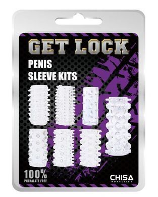 Набір насадок GK Power Penis Sleeve Kits-Clear