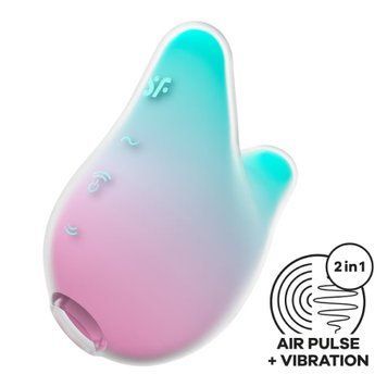 Вакуумний кліторальний стимулятор Satisfyer Mermaid Vibes Mint/Pink