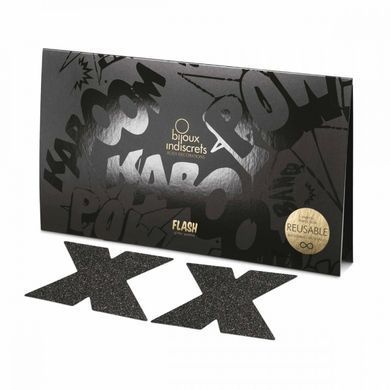 Пестиси у вигляді хрестів Bijoux Indiscrets, чорні